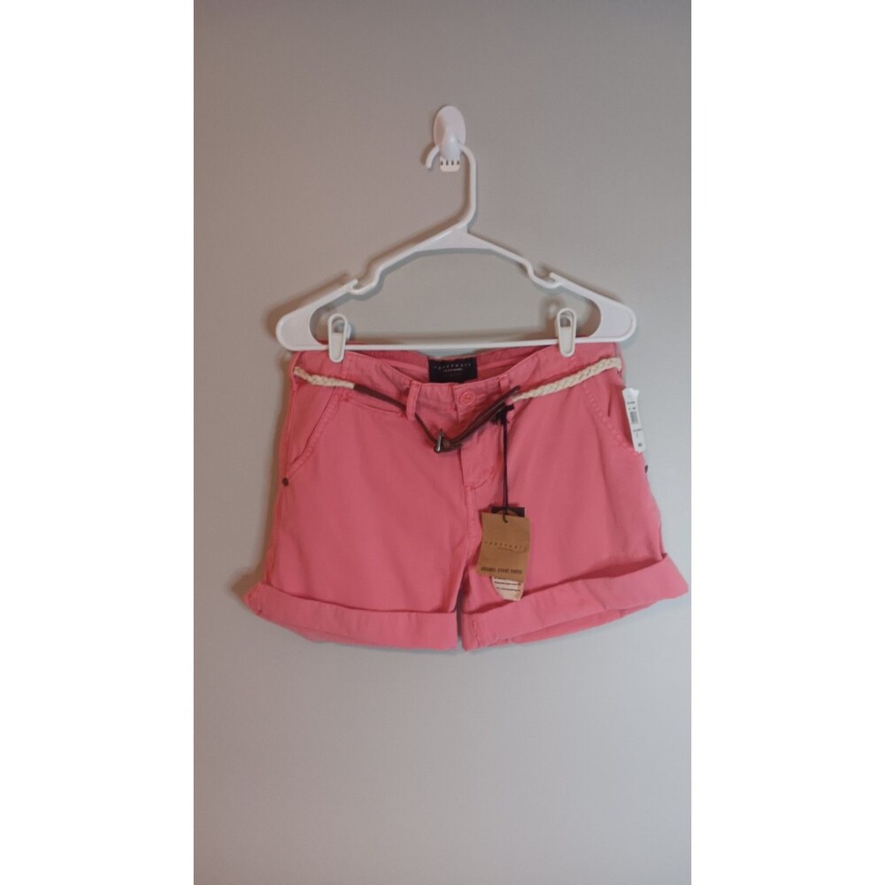 Sanctuary Liberty Roll Shorts Sz 27 Coral Pink Color New With Tags